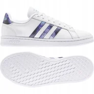 Trampki damskie - Buty damskie trampki sportowe adidas Grand Court W H00705 białe 38 - miniaturka - grafika 1