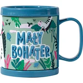 Kubki dla dzieci - Plastikowy kubek z napisem Ma��y Bohater - miniaturka - grafika 1