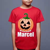 Koszulki dla dziewczynek - Dynia (imię) koszulka dziecięca na Halloween - miniaturka - grafika 1