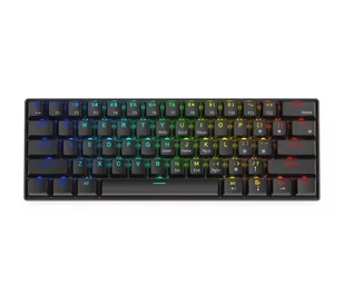 Krux Neo PRO RGB Wireless Gateron Yellow czarna KRX0134 - Klawiatury - miniaturka - grafika 1
