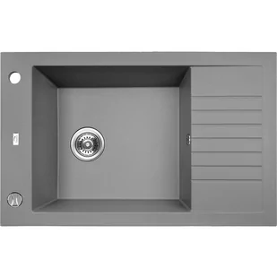 Laveo Zlewozmywak granitowy PIONIER szary SBR_513T SBR_513T - Zlewozmywaki - miniaturka - grafika 1