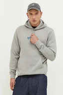 Bluzy męskie - Billabong bluza męska kolor szary z kapturem z nadrukiem - miniaturka - grafika 1