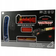 Samochody i pojazdy dla dzieci - Kolejka Elektryczna Pociąg Wagony Lokomotywa Parowóz Tory - miniaturka - grafika 1