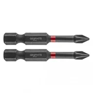 Wkrętarki - Graphite Bity udarowe PH1 x 50 mm, 2 szt. TOP-56H518 - miniaturka - grafika 1