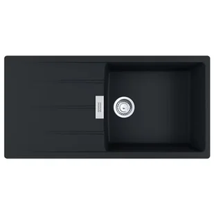 Franke Centro CNG 611-100 XL GSC Zlewozmywak granitowy jednokomorowy 100x50 cm czarny mat 114.0687.332 - Zlewozmywaki - miniaturka - grafika 1