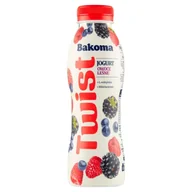 Kefiry, jogurty, maślanki - Bakoma Jogurt Twist owoce leśne - miniaturka - grafika 1