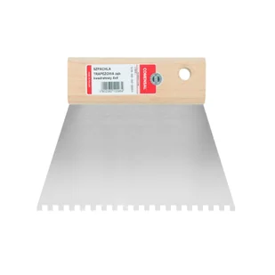 Szpachla trapezowa 15 cm ZĄB 4X4 mm z uchwytem COMENSAL - Narzędzia murarskie - miniaturka - grafika 1