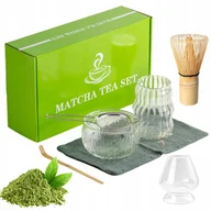 Herbata - Miotełka Chasen Bambusowa Do Herbaty Matcha+chashaku Łyżeczka Szklana Miska - miniaturka - grafika 1
