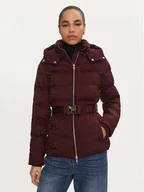 Kurtki damskie - Elisabetta Franchi Kurtka puchowa PI-70D-46E2-V640 Bordowy Regular Fit - miniaturka - grafika 1