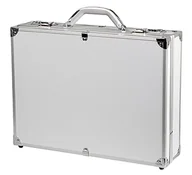 Walizki - Alumaxx Attaché OCTAN, aluminiowa walizka na dokumenty z aluminium, srebrna walizka biznesowa, 46 cm - miniaturka - grafika 1