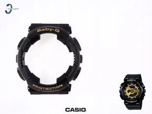 Bezel Casio BA-110 BA-110-1A czarny połysk złote napisy oryginał - Akcesoria do zegarków - miniaturka - grafika 1