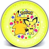 Zabawy w naśladowanie dorosłych - POKEMON: plastikowy płaski talerz żółty. - miniaturka - grafika 1