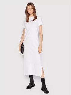 Sukienki - Calvin Klein Jeans Sukienka codzienna J20J218789 Biały Regular Fit - grafika 1