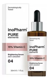 InoPharm Rozświetlająco-antyoksydacyjne serum do twarzy z 15% witaminą C 30 ml - Serum do twarzy - miniaturka - grafika 1