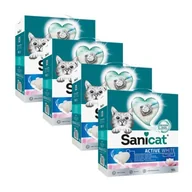 Żwirek dla kotów - Sanicat Active White Lotus Flower żwirek 4x10 l - miniaturka - grafika 1