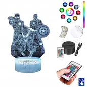 Lampy stojące - Lampka Nocna Avengers Marvel 16 Kol. Led Plexido - miniaturka - grafika 1