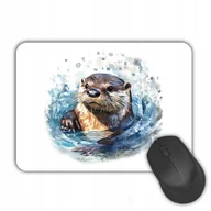 Podkładki pod mysz - Podkładka pod mysz MYSZKĘ z wydrą WYDRA w wodzie MATA na biurko - miniaturka - grafika 1