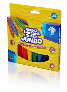 Astra Kredki świecowe Jumbo 8 kolorów - Artykuły biurowe - miniaturka - grafika 2