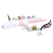 Ochraniacze do łóżeczka - Jednorożec wafel różowy - miniaturka - grafika 1