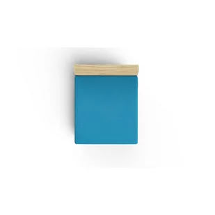 Niebieske bawełniane prześcieradło z gumką 160x200 cm – Mijolnir - Prześcieradła - miniaturka - grafika 1
