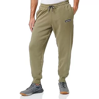 Spodnie męskie - Timberland Woven Badge Sweatpants Spodnie męskie, Cassel Earth, XS - grafika 1