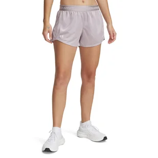 Damskie Spodenki UNDER ARMOUR TECH PLAY UP SHINE SHORTS 1389883-009 – Szary - Spodenki damskie - miniaturka - grafika 1