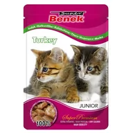 Mokra karma dla kotów - Super Benek Certech Saszetka Kocięta indyk w sosie 100g 7870 - miniaturka - grafika 1