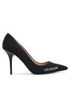 Czółenka - LOVE MOSCHINO Szpilki JA10299G1NIM000040 Czarny - miniaturka - grafika 1