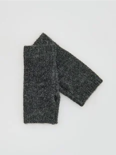 Reserved - Mitenki z domieszką wełny - ciemnoszary - Czapki damskie - miniaturka - grafika 1