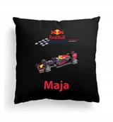 Poduszki dekoracyjne - Foto Poduszka Czarna F1 Max Verstappen Red Bull - miniaturka - grafika 1
