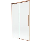 Parawany nawannowe - Mexen Rox parawan nawannowy 2-skrzydłowy rozsuwany 100 x 150 cm, transparent, różowe złoto - 8C9-100-001-60-00 - miniaturka - grafika 1