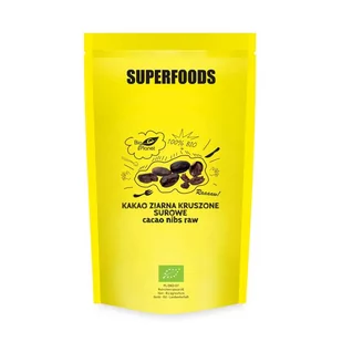 Bio Planet seria SUPERFOODS KAKAO ZIARNA KRUSZONE SUROWE BIO 600 g - BP-5907738155727 - Kakao i czekolada - miniaturka - grafika 1