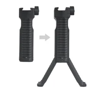 Osprzęt do wiatrówek - Strike Industries - Chwyt przedni z dwójnogiem Strike Picatinny - Czarny - SI-AR-BIPOD - miniaturka - grafika 1