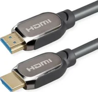Kable komputerowe i do monitorów - Kabel Roline Kabel ROLINE ATC 8K HDMI Ultra HD z Ethernetem, M/M, zwart, 1 m - miniaturka - grafika 1