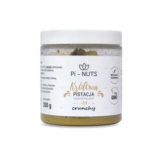 Pi-nuts krem pistacjowy Królowa Pistacja crun 200g - Słodkie kremy i masła - miniaturka - grafika 1