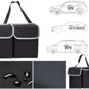 Organizer samochodowy Torba do bagażnika auta samochodu kufer duży na fotel na rzep Alogy Czarny - Pozostałe akcesoria do telefonów - miniaturka - grafika 5
