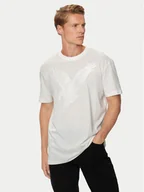 Koszulki męskie - Armani Exchange T-Shirt 6DZTAD ZJ9TZ 1116 Biały Regular Fit - miniaturka - grafika 1