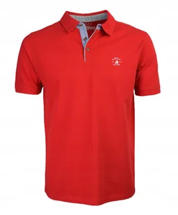 POLO koszulka męska bawełniana gładka CZERWONY M - Koszulki męskie - miniaturka - grafika 1