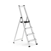 Drabiny - Profesjonalna drabina aluminiowa UPWARD, 4 stopnie, wys. 880 mm - miniaturka - grafika 1