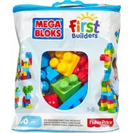 Klocki - Mega Bloks Klocki 60 el torba niebieska DCH55 - miniaturka - grafika 1