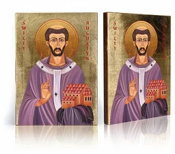 Ikona religijna Święty Augustyn - Ikony i obrazy sakralne - miniaturka - grafika 1
