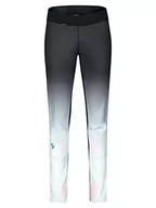 Spodnie damskie - Ziener Damskie spodnie softshellowe NURA, długie spodnie | wiatroszczelne, elastyczne, czarne. Cloudy Rainbow, 36 - miniaturka - grafika 1
