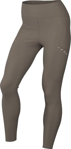 Nike Swift 7/8 legginsy treningowe z wysokim stanem i kieszeniami (damskie), Mink Brown/Reflective Silv, HJ2252-233, XL