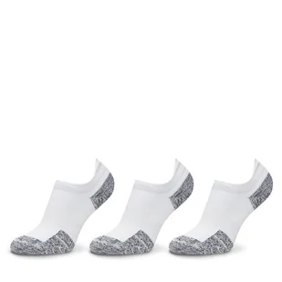 Zestaw 3 par niskich skarpet unisex Under Armour UA ArmourDry® Run 1387044 Biały - Skarpetki damskie - miniaturka - grafika 1