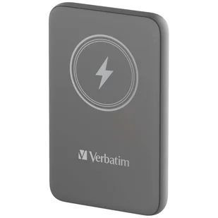 Verbatim Powerbank indukcyjny `n` Go 15W10000mAh Wireless Magnetic szary/grey 32249 - Powerbanki - miniaturka - grafika 1