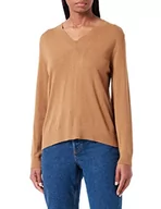 Swetry damskie - s.Oliver Sweter damski, brązowy, 38 (DE) - miniaturka - grafika 1