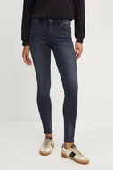 Spodnie damskie - Armani Exchange jeansy damskie kolor granatowy 6DYJ69 Y19BZ - miniaturka - grafika 1