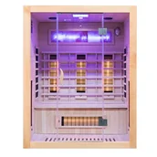 Sauny - Sauna na podczerwień trzyosobowa panele sól himalajska 150X120X190CM MO-EA3R Infrared Mazur - miniaturka - grafika 1