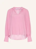 Bluzki damskie - Herzen's Angelegenheit Bluzka Z Jedwabiu Z Falbankami gruen - miniaturka - grafika 1