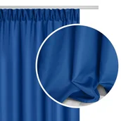 Zasłony - ZASŁONA GOTOWA NA TAŚMIE ŻABKI CHABROWA NIEBIESKA GRANATOWA DEKORACYJNA 140X175 CM VIVA - miniaturka - grafika 1